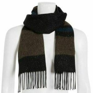 Steve Madden Lurex Striped Muffler Scarf